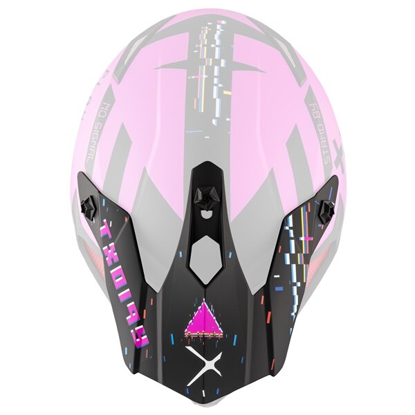 CKX Visière pour Casque TX019Y Error Rose Mat