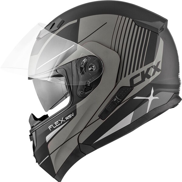 CKX Casque Modulaire Flex RSV, Summer Tempo S Gris Mat