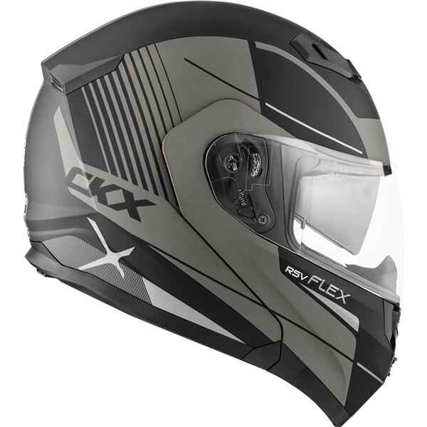 Casque modulaire CKX Flex RSV, Summer Tempo XL, gris mat