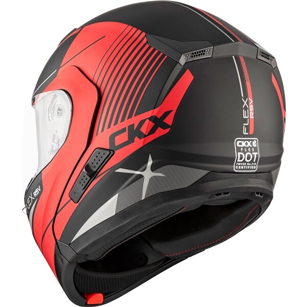 CKX Casque Modulaire Flex RSV, Summer Tempo S Rouge Mat