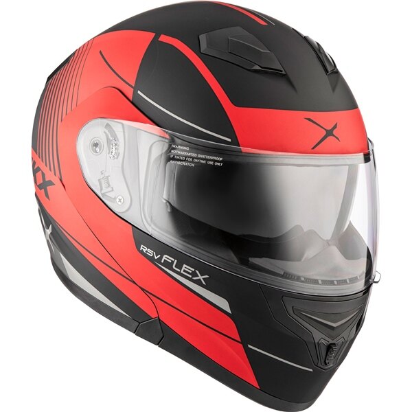 CKX Casque Modulaire Flex RSV, Summer Tempo M Rouge Mat