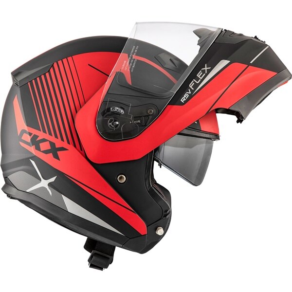 CKX Casque Modulaire Flex RSV, Summer Tempo S Rouge Mat