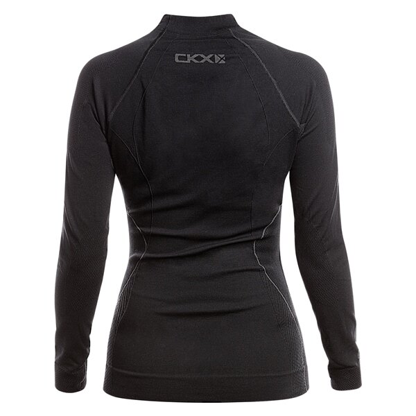 CKX Thermo Sous-vêtements, femme Haut manches longues Femme S/M Noir, Gris