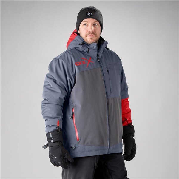 CKX Alaska Hommes Veste XL Gris, Rouge