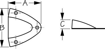 SEA DOG Évent Midget Acier inoxydable