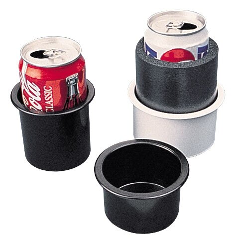 SEA DOG Flush Mounted Drink Holder Black 2″ 2 7/8″ 3″ 3 3/8″