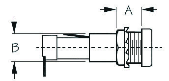 Porte-fusible rond SEA DOG avec capuchon affleurant