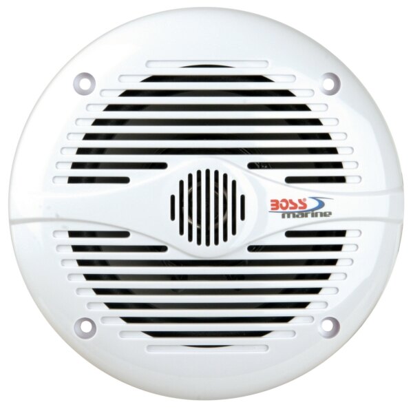 Boss Audio 200W, Haut-Parleur Audio Marine Universel Blanc