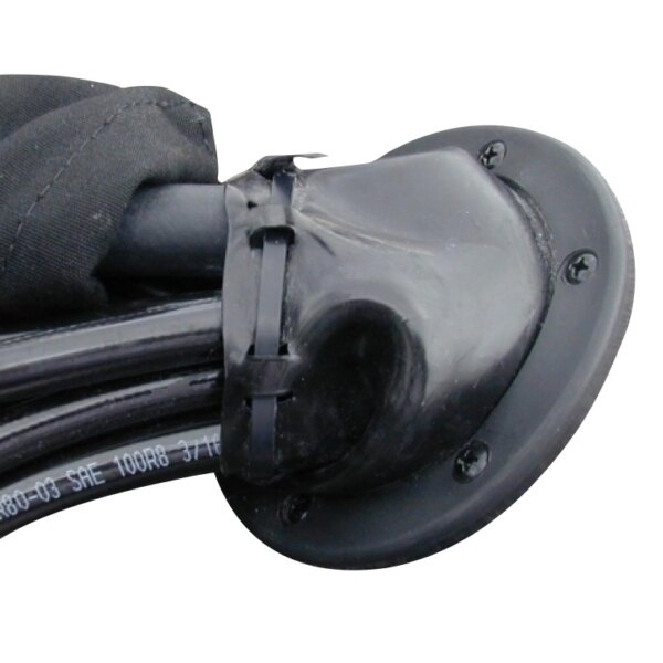 T H Marine Motor Cable Boot Black 3″