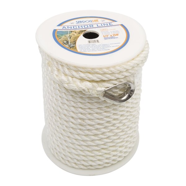 Ligne d'ancrage en nylon tressé double SEA DOG 150' 3/8 ? Nylon Double