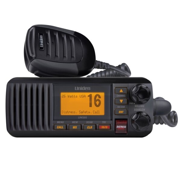 Uniden UM385 Radio Marine Fixe Noir