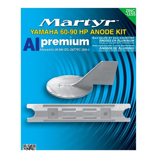 Anodes MARTYR en aluminium de qualité supérieure pour Yamaha