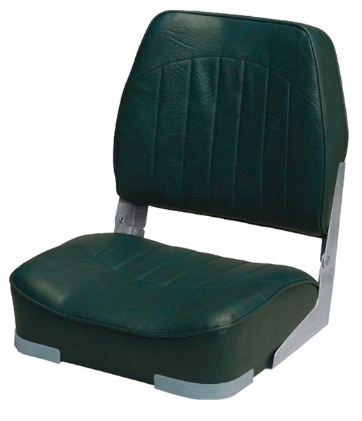 WISE – siège de bateau pliable économique, couleur unie verte