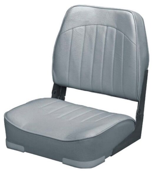 WISE – siège de bateau pliable économique, couleur unie, gris