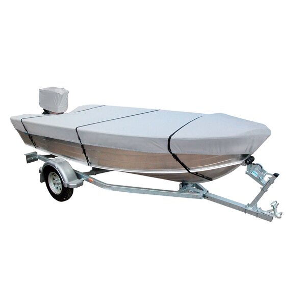 Kimpex V Hull Fishing Boat Cover Gray 14.6' x 72″