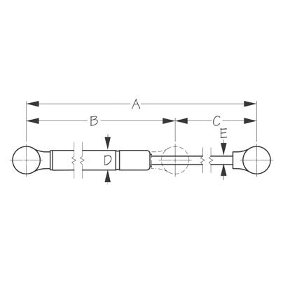 SEA DOG Gas Lift Spring 20″ 80 lbs 20 LBS