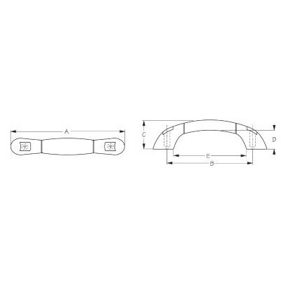 Poignée de maintien SEA DOG noire