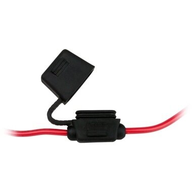 CHIEN DE MER ATO/ATC Style Inline Fuse Holder Black with red wire