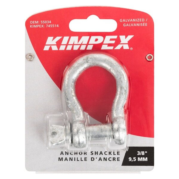 KIMPEX Hot Dipped Galvanized Anchor Shackles 3/8″