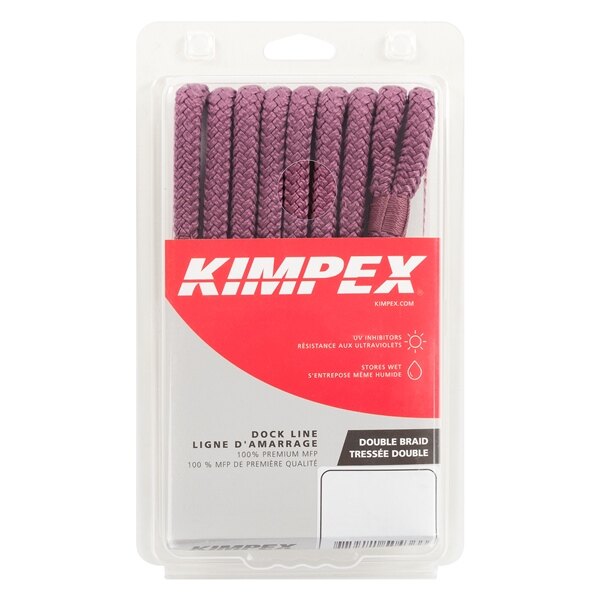 Ligne de quai en polypropylène multifilament Kimpex 10' 3/8 ? Polypropylène Multifilament Bordeaux