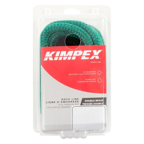 Ligne de quai en polypropylène multi-filaments Kimpex 25' 5/8 ? Polypropylène Multi filament