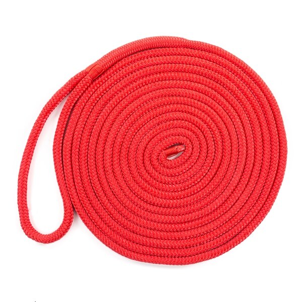 Ligne de quai en polypropylène multifilament Kimpex 25' 5/8? Polypropylène Multifilament Rouge