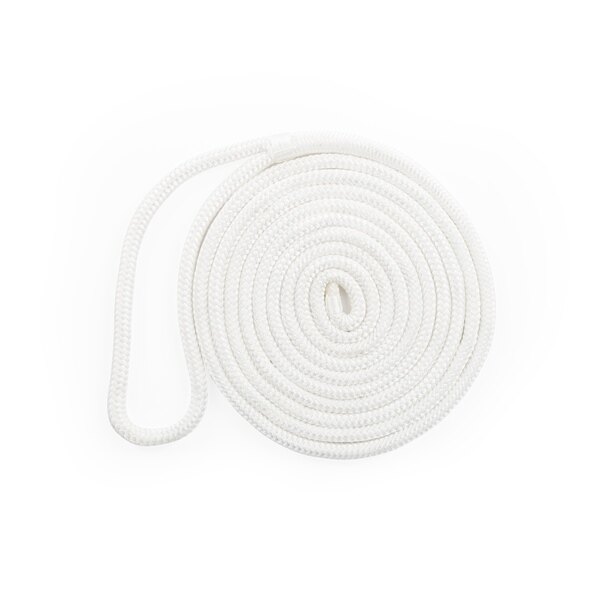 Ligne de quai en polypropylène multifilament Kimpex 15' 1/2 ? Polypropylène Multifilament Blanc