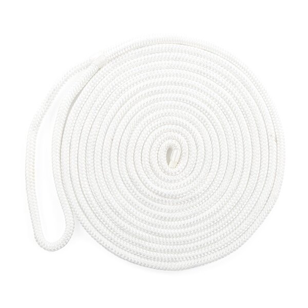 Ligne de quai en polypropylène multifilament Kimpex 25' 1/2 ? Polypropylène Multifilament Blanc