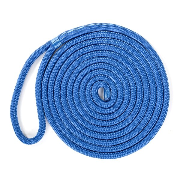 Ligne de quai en polypropylène multifilament Kimpex 20 pi 3/8 ? Polypropylène Multifilament Bleu roi