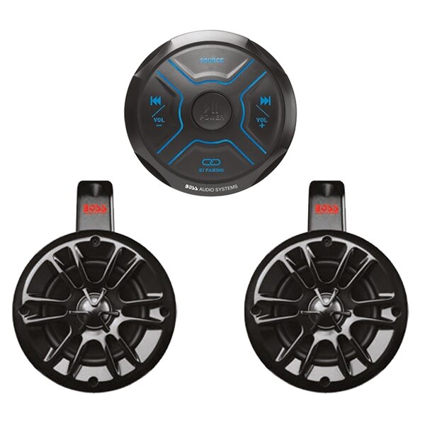 Boss Audio Kit récepteur et haut-parleur MG150T. 4Marin, UTV 2