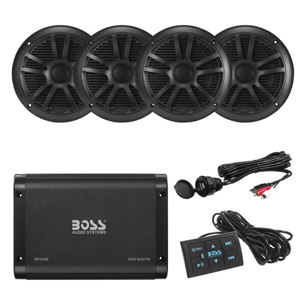 Boss Audio Amplifier and Speaker Kit BPS4BSK ATV 4