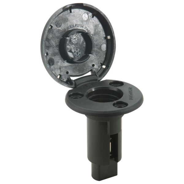 ATTWOOD LightArmor Plug In Base Rond Noir, Argent Acier inoxydable 2