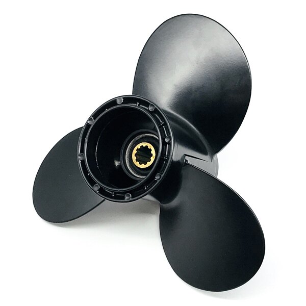 Kimpex Propeller Fits Suzuki Aluminum 8 Black 9.25″ 8 20 HP 10