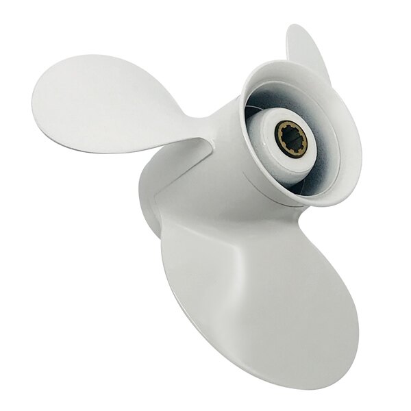 Kimpex Propeller Fits Yamaha Aluminum 12 White 9.25″ 9.9 20 HP 8