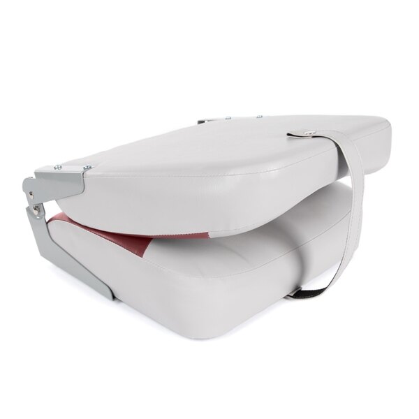 Kimpex Marine Seat 21.5'' High back fold down seat Gray, Red 21.5″