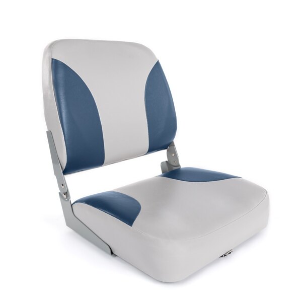 Kimpex Marine Seat 18.5'' Siège rabattable à dossier bas Gris, Bleu 2 Couleurs