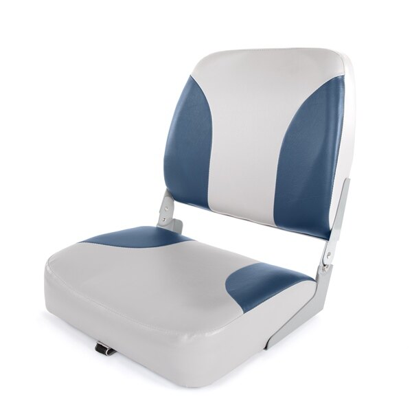 Kimpex Marine Seat 18.5'' Siège rabattable à dossier bas Gris, Bleu 2 Couleurs