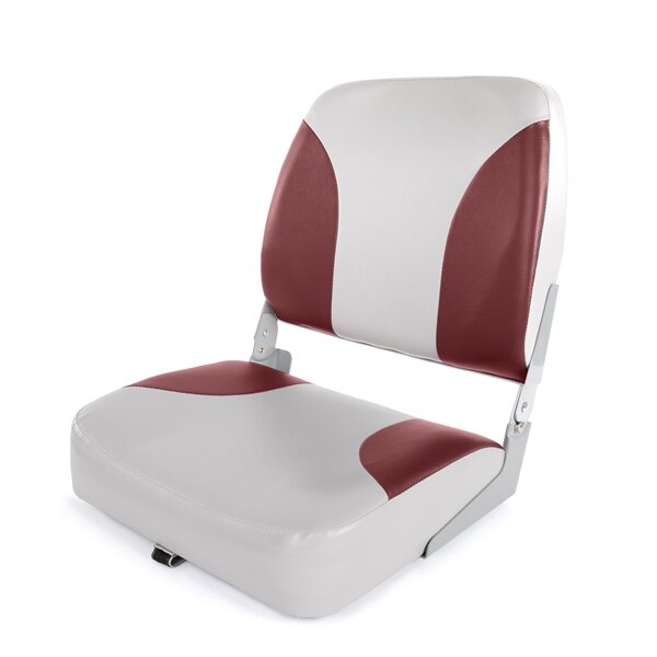 Kimpex Marine Seat 18.5'' Siège rabattable à dossier bas Gris, Rouge 2 Couleurs