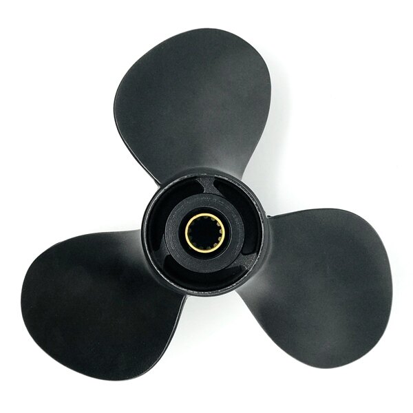 Kimpex Propeller Fits Tohatsu, Fits Nissan Aluminum 12″ Black 11.4″ 35 50 HP 13