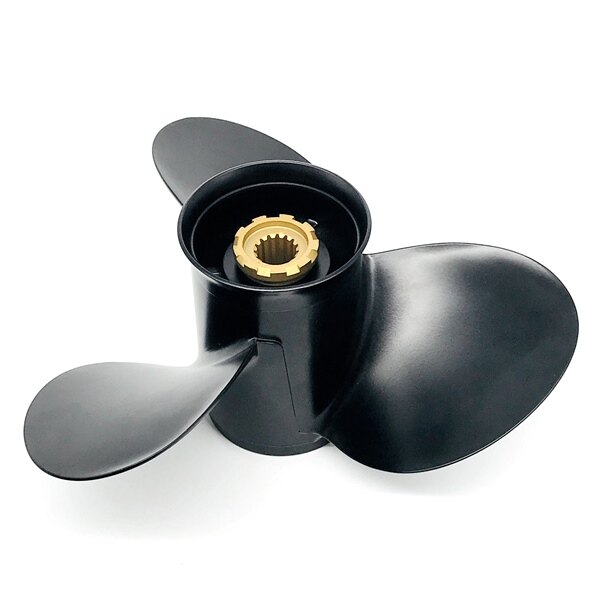 Kimpex Propeller with Hub Fits Mercury Aluminum 15″ Black 13 3/4″ 60 125 HP