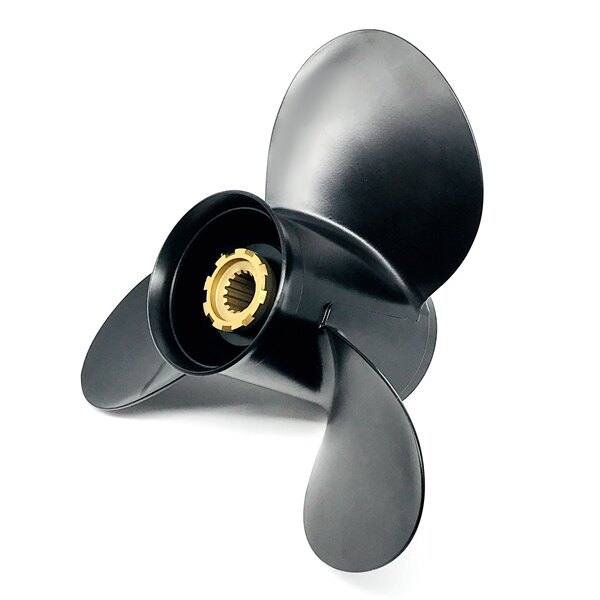 Kimpex Propeller with Hub Fits Mercury Aluminum 15″ Black 13 3/4″ 60 125 HP