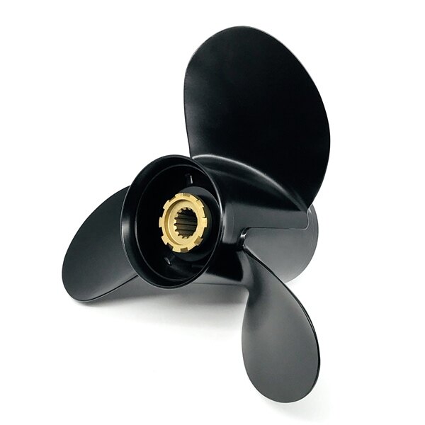 Kimpex Propeller with Hub Fits Mercury Aluminum 17″ Black 13 1/4″ 60 125 HP