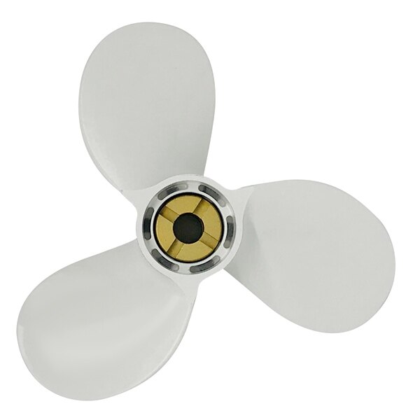 Kimpex Propeller Fits Yamaha Aluminum 9 1/4″ White 9 1/4″ 6 8 HP Pin