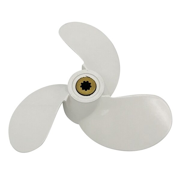 Kimpex Propeller Fits Yamaha Aluminum 6″ White 7 1/4″ 2.5 6 HP 9