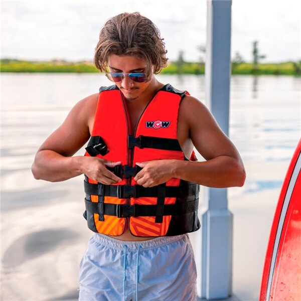 WOW VIS WAVE Adult Life Vest L/XL Red