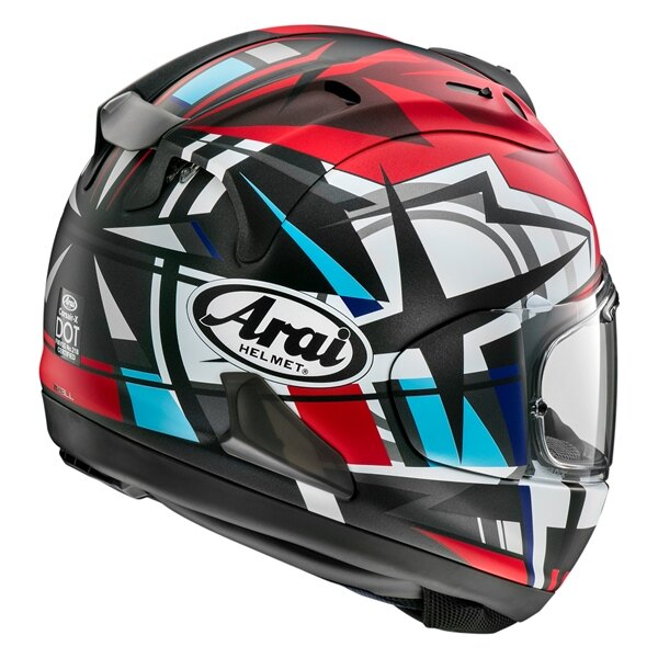 ARAI Corsair X Full Face Helmet Takumi Summer L Red Frost, White Frost, Blue