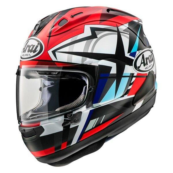 ARAI Corsair X Full Face Helmet Takumi Summer L Red Frost, White Frost, Blue