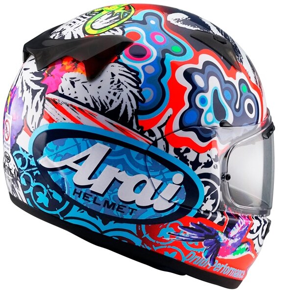 ARAI Regent X Full Face Helmet Jungle 2 Summer XL Red, Blue, White