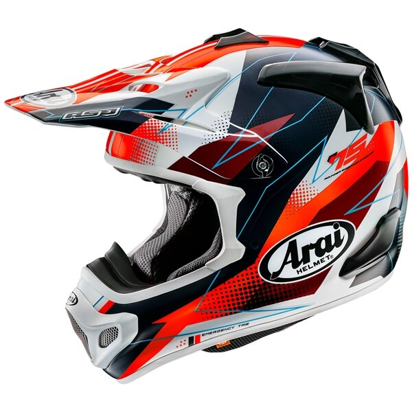 ARAI VX Pro4 Off Road Helmet Resolute Without Goggle S Red