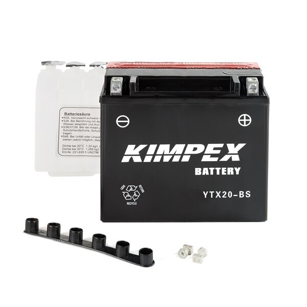 Kimpex Battery Maintenance Free AGM YTX20 BS